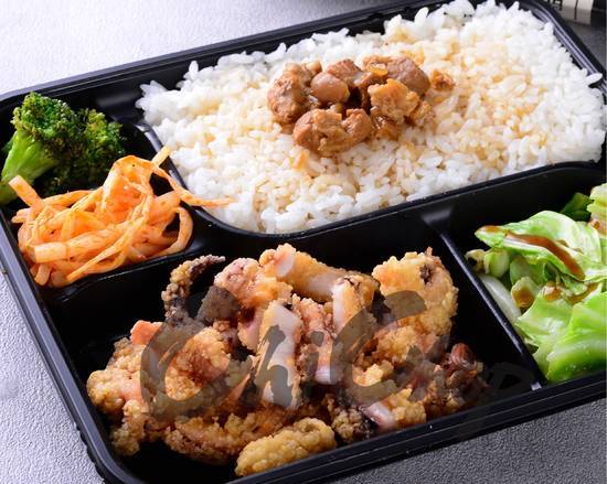 Crispy Giant Squid Bento 香脆大魷魚便當盒